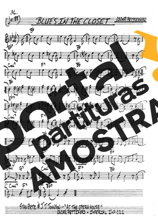 The Real Book of Jazz Blues In The Closet partitura para Clarinete (Bb)