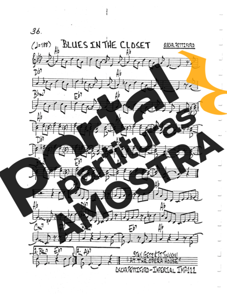 The Real Book of Jazz Blues In The Closet partitura para Gaita