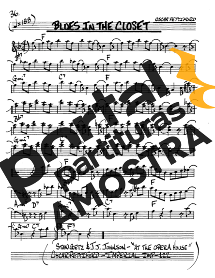 The Real Book of Jazz Blues in The Closet partitura para Saxofone Alto (Eb)
