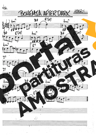 The Real Book of Jazz Bohemia After Dark partitura para Clarinete (Bb)
