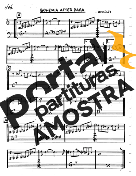 The Real Book of Jazz Bohemia After Dark partitura para Clarinete (C)