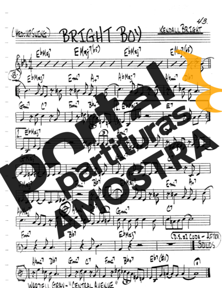 The Real Book of Jazz Bright Boy partitura para Clarinete (C)