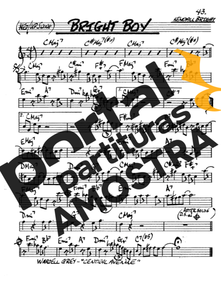 The Real Book of Jazz Bright Boy partitura para Saxofone Alto (Eb)
