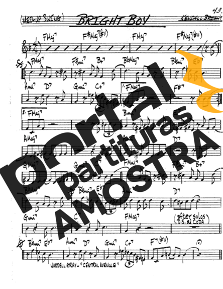 The Real Book of Jazz Bright Boy partitura para Saxofone Tenor Soprano (Bb)