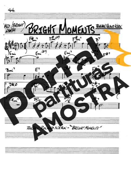 The Real Book of Jazz Bright Moments partitura para Saxofone Alto (Eb)