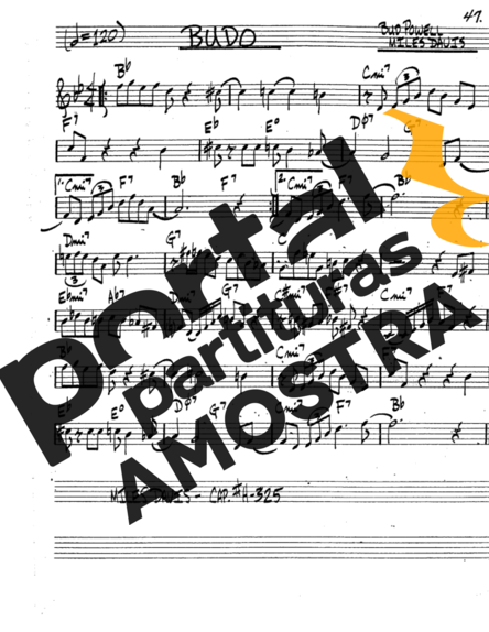 The Real Book of Jazz Budo partitura para Trompete