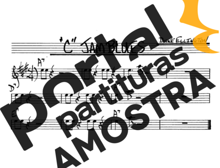 The Real Book of Jazz C Jam Blues partitura para Saxofone Alto (Eb)