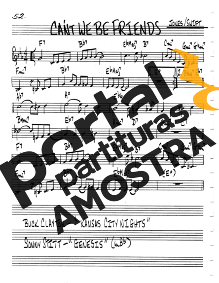 The Real Book of Jazz Cant We Be Friends partitura para Violino