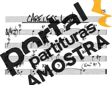 The Real Book of Jazz Careless Love partitura para Saxofone Alto (Eb)
