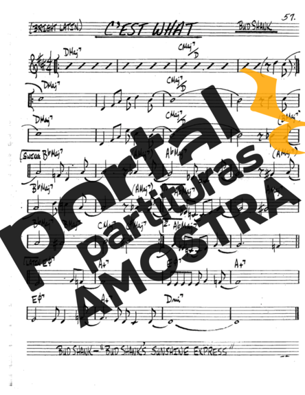 The Real Book of Jazz Cest What partitura para Trompete