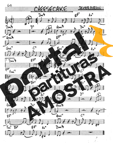 The Real Book of Jazz Cheesecake partitura para Saxofone Tenor Soprano (Bb)