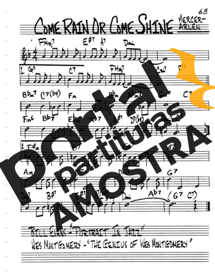 The Real Book of Jazz Come Rain Or Come Shine partitura para Flauta Transversal