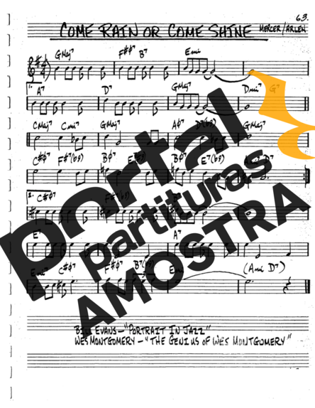 The Real Book of Jazz Come Rain Or Come Shine partitura para Saxofone Tenor Soprano (Bb)