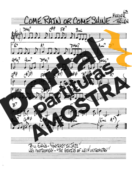 The Real Book of Jazz Come Rain or Come Shine partitura para Saxofone Alto (Eb)