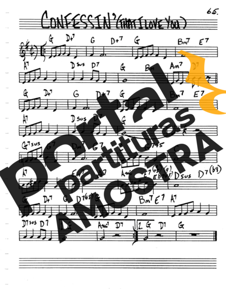 The Real Book of Jazz Confessin (That I Love You) partitura para Clarinete (C)