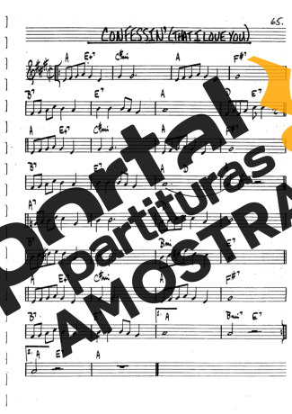 The Real Book of Jazz Confessin partitura para Clarinete (Bb)