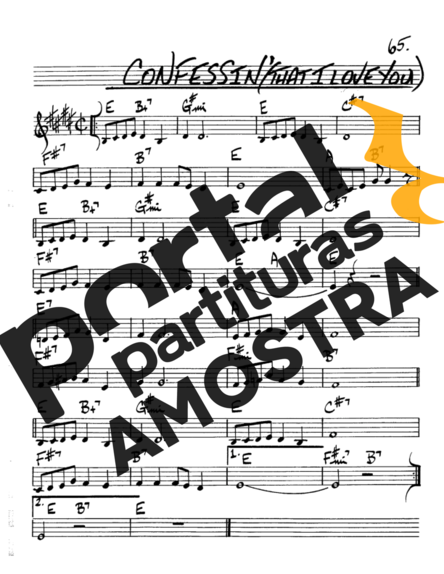 The Real Book of Jazz Confessin partitura para Saxofone Alto (Eb)