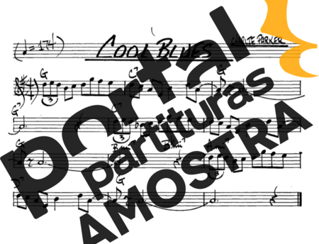 The Real Book of Jazz Cool Blues partitura para Saxofone Alto (Eb)