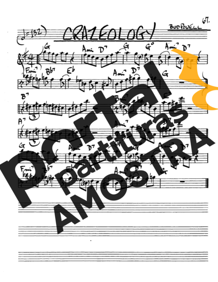 The Real Book of Jazz Crazeology partitura para Saxofone Alto (Eb)