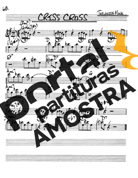 The Real Book of Jazz Criss Cross partitura para Saxofone Alto (Eb)