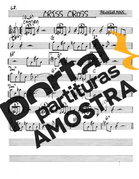 The Real Book of Jazz Criss Cross partitura para Saxofone Tenor Soprano (Bb)