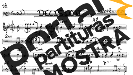 The Real Book of Jazz Decision partitura para Saxofone Tenor Soprano (Bb)