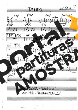 The Real Book of Jazz Dindi partitura para Clarinete (Bb)