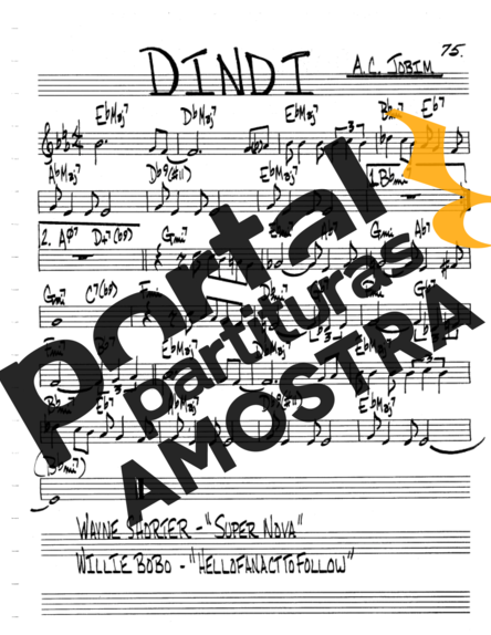 The Real Book of Jazz Dindi partitura para Violino