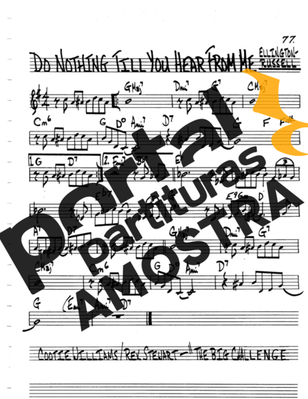 The Real Book of Jazz Do Nothing Till You Hear From Me partitura para Teclado