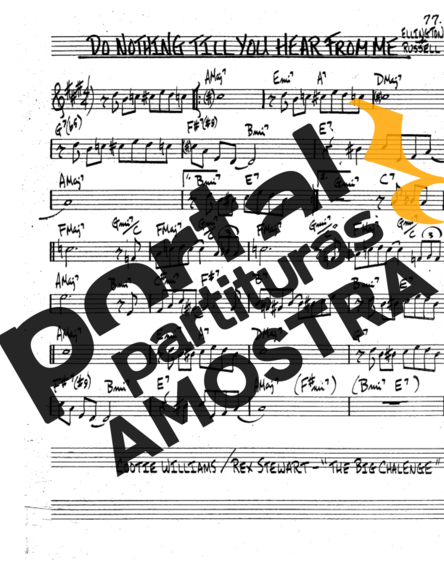 The Real Book of Jazz Do Nothing Till You Hear From Me partitura para Trompete