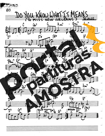 The Real Book of Jazz Do You Know What It Means partitura para Clarinete (C)