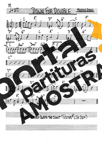 The Real Book of Jazz Down For Double partitura para Clarinete (Bb)