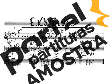 The Real Book of Jazz EKs Blues partitura para Saxofone Alto (Eb)