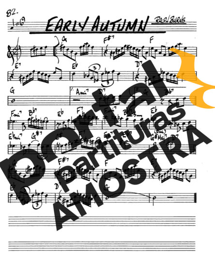 The Real Book of Jazz Early Autumn partitura para Saxofone Alto (Eb)