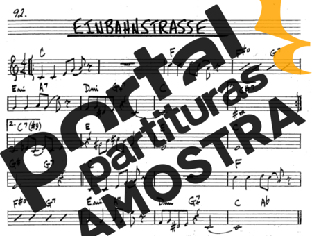 The Real Book of Jazz Einbahnstrasse partitura para Saxofone Tenor Soprano (Bb)