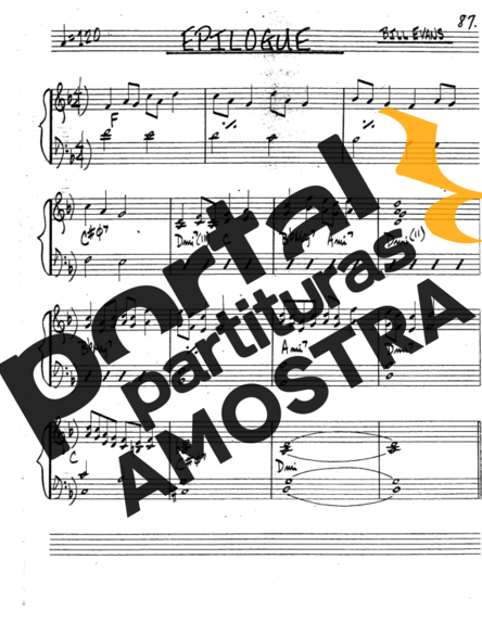 The Real Book of Jazz Epilogue partitura para Saxofone Tenor Soprano (Bb)