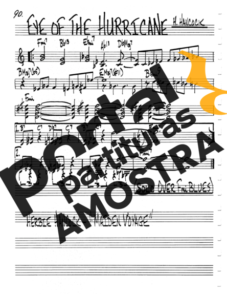 The Real Book of Jazz Eye Of The Hurricane partitura para Violino