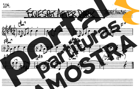 The Real Book of Jazz Fivespot After Dark partitura para Saxofone Tenor Soprano (Bb)