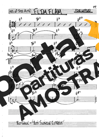 The Real Book of Jazz Flim Flam partitura para Clarinete (Bb)