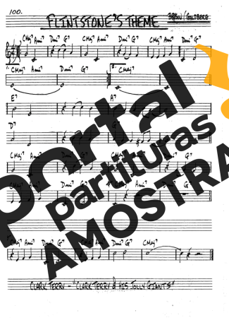 The Real Book of Jazz Flintstones Theme partitura para Clarinete (Bb)