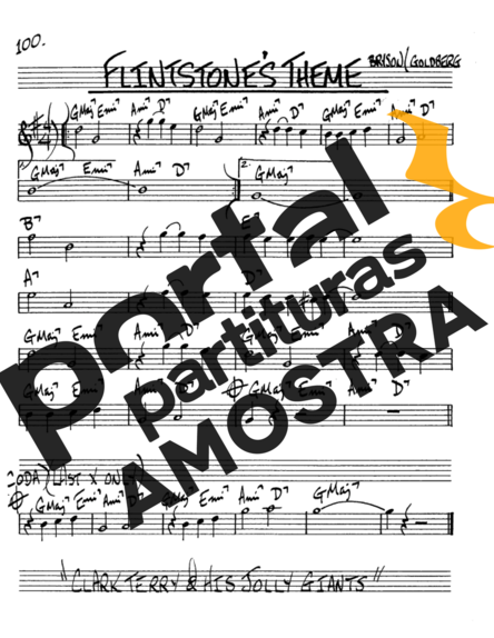 The Real Book of Jazz Flintstones Theme partitura para Saxofone Alto (Eb)