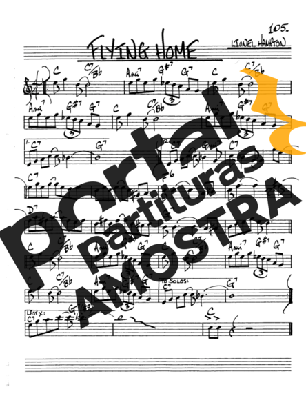 The Real Book of Jazz Flying Home partitura para Saxofone Alto (Eb)