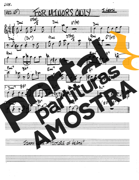 The Real Book of Jazz For Minors Only partitura para Saxofone Tenor Soprano (Bb)