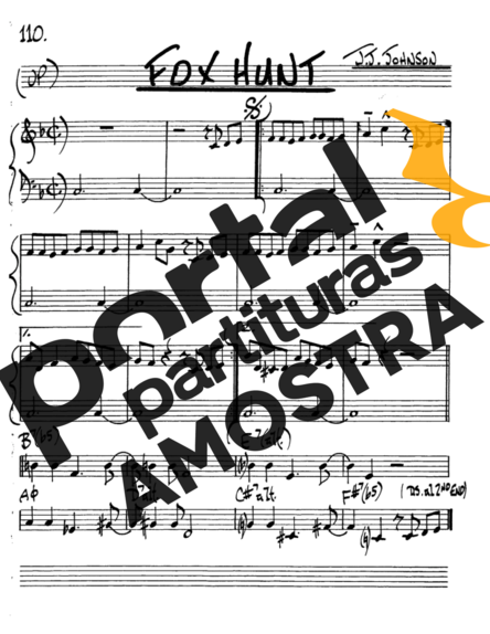 The Real Book of Jazz Fox Hunt partitura para Saxofone Alto (Eb)