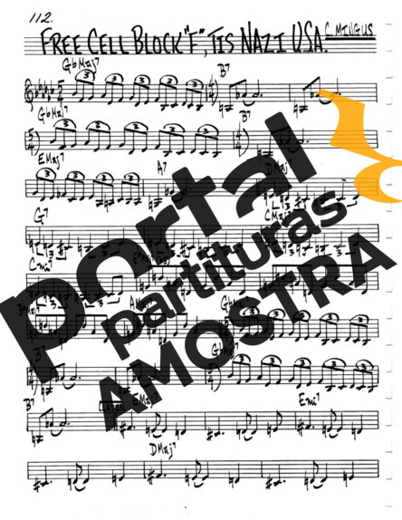 The Real Book of Jazz Free Cell Block F Is Nazi USA partitura para Gaita