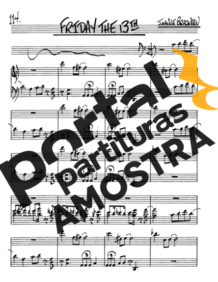 The Real Book of Jazz Friday The 13th partitura para Saxofone Alto (Eb)