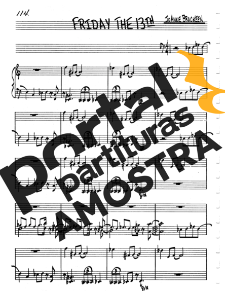 The Real Book of Jazz Friday The 13th partitura para Teclado