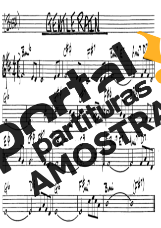 The Real Book of Jazz Gentle Rain partitura para Clarinete (Bb)