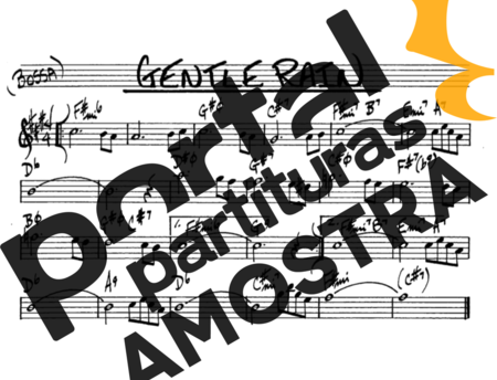 The Real Book of Jazz Gentle Rain partitura para Saxofone Alto (Eb)
