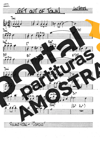 The Real Book of Jazz Get Out Of Town partitura para Clarinete (Bb)